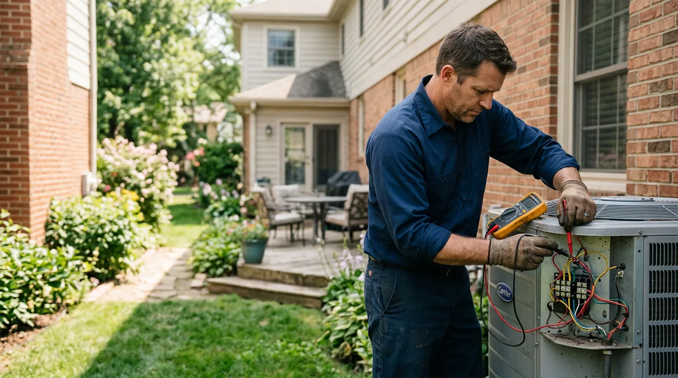 HVAC technician working near Franklin, ME